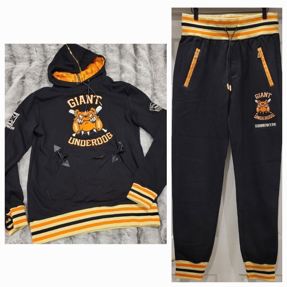 HIDDEN HYPE Giant Underdog sweats SET, XL